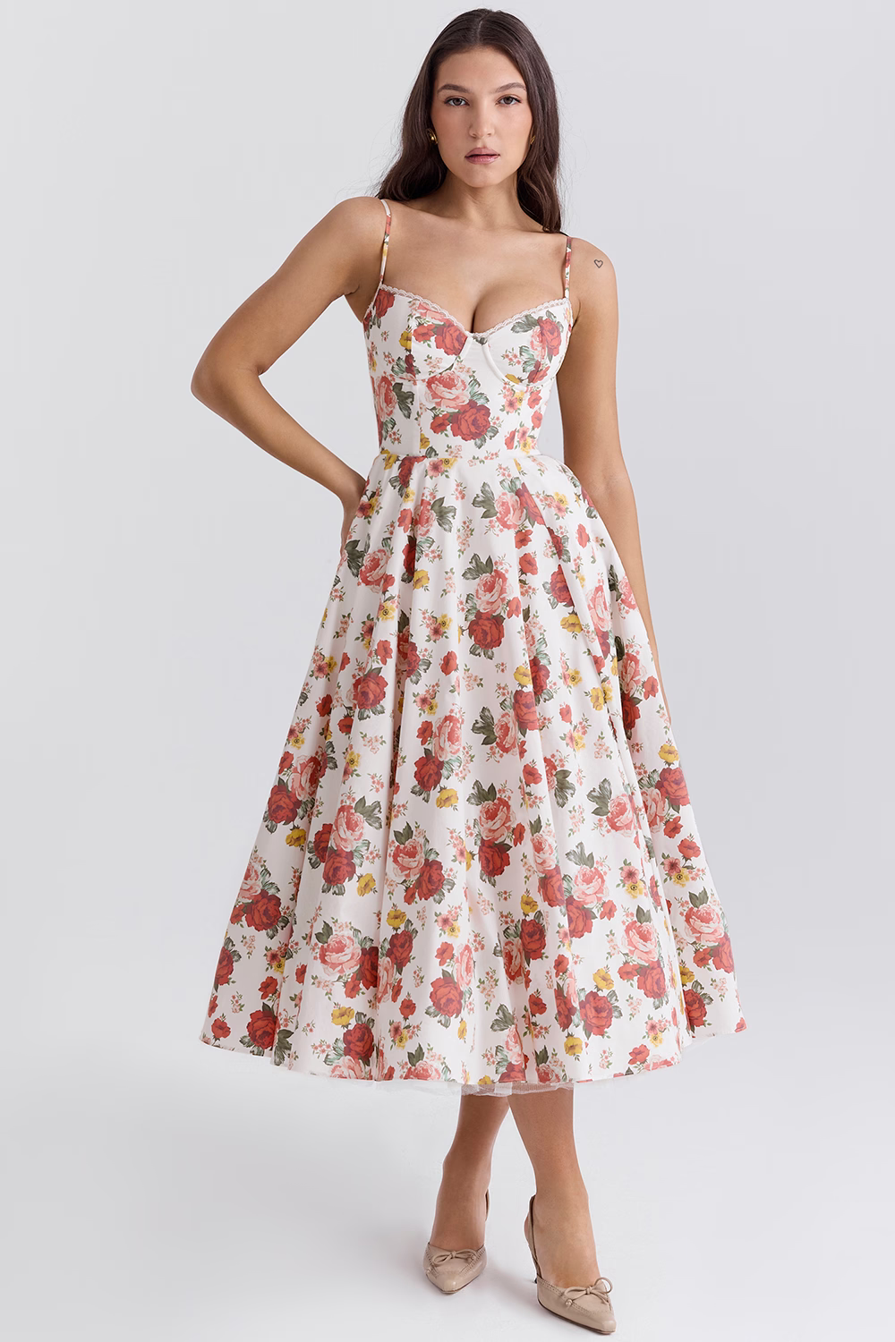 Robe de cocktail sans manches pour femme | Maxi