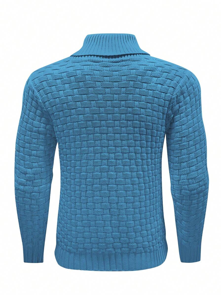 Pull décontracté à manches longues pour homme, couleur unie | Hiver