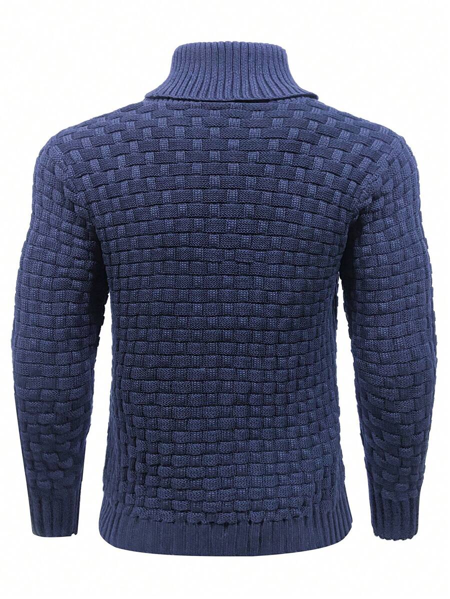 Pull décontracté à manches longues pour homme, couleur unie | Hiver