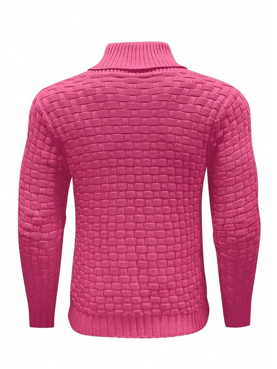 Pull décontracté à manches longues pour homme, couleur unie | Hiver