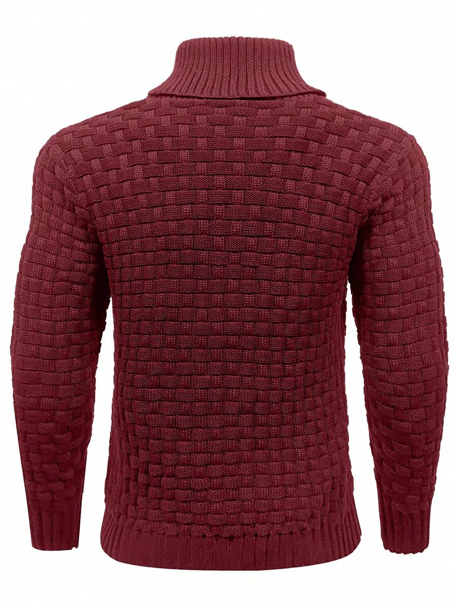 Pull décontracté à manches longues pour homme, couleur unie | Hiver