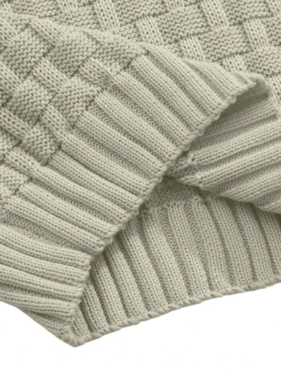 Pull décontracté à manches longues pour homme, couleur unie | Hiver