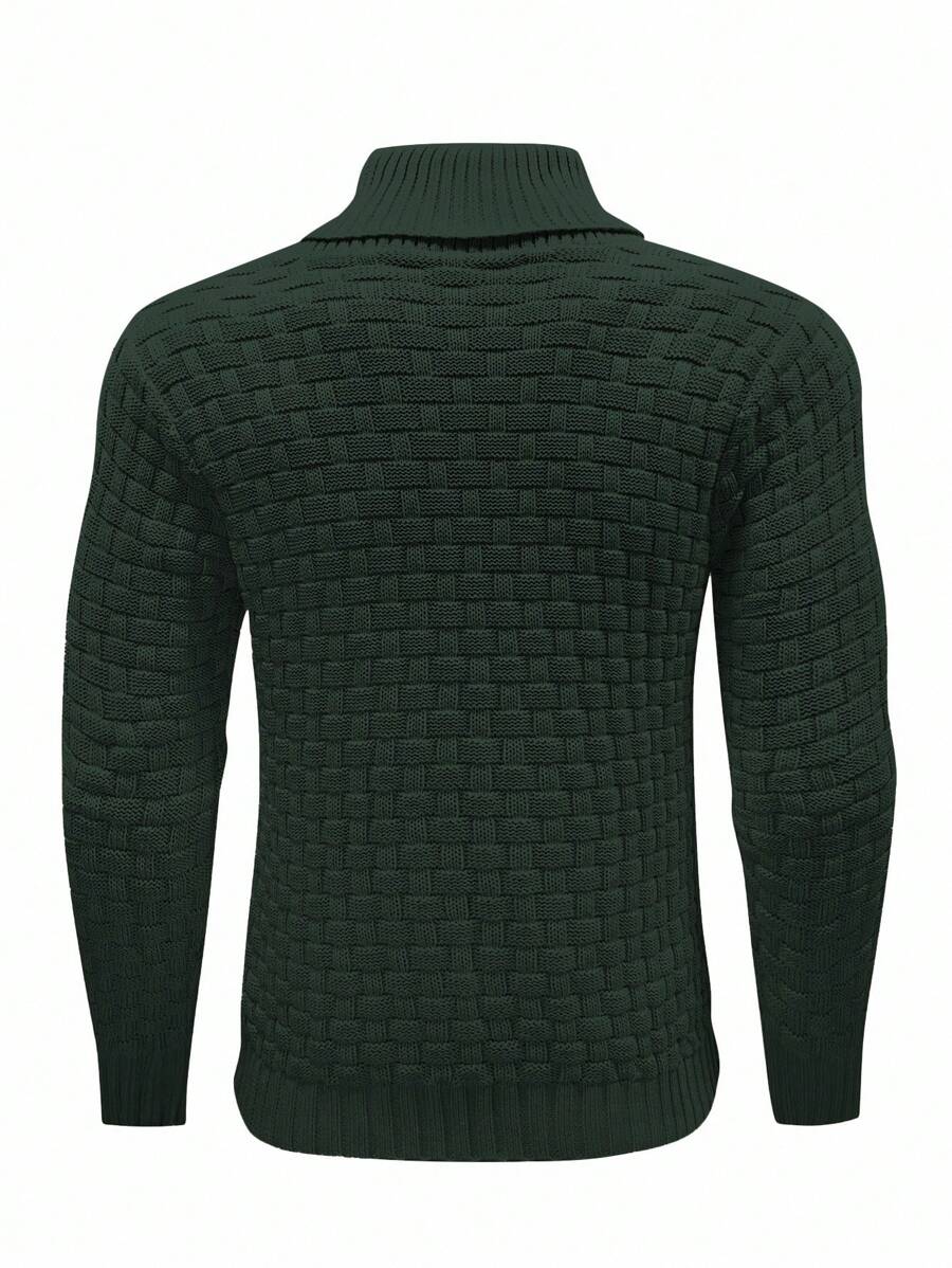 Pull décontracté à manches longues pour homme, couleur unie | Hiver
