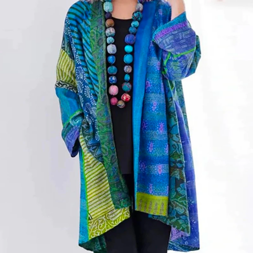Cardigan décontracté à motif tribal pour femme | Hiver
