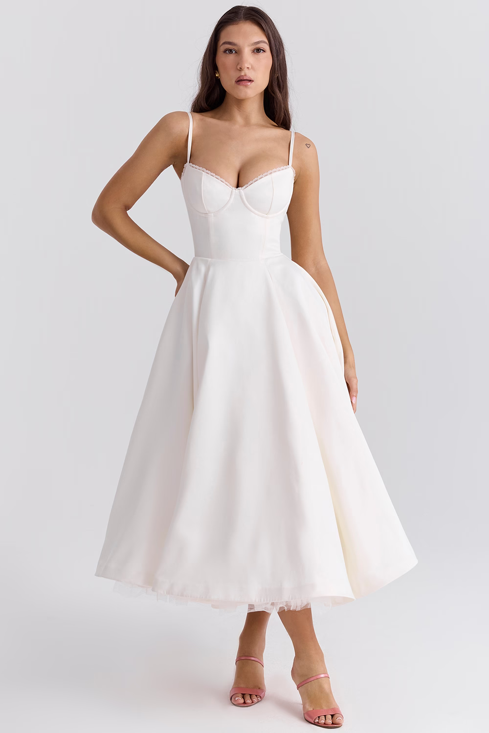 Robe de cocktail sans manches pour femme | Maxi
