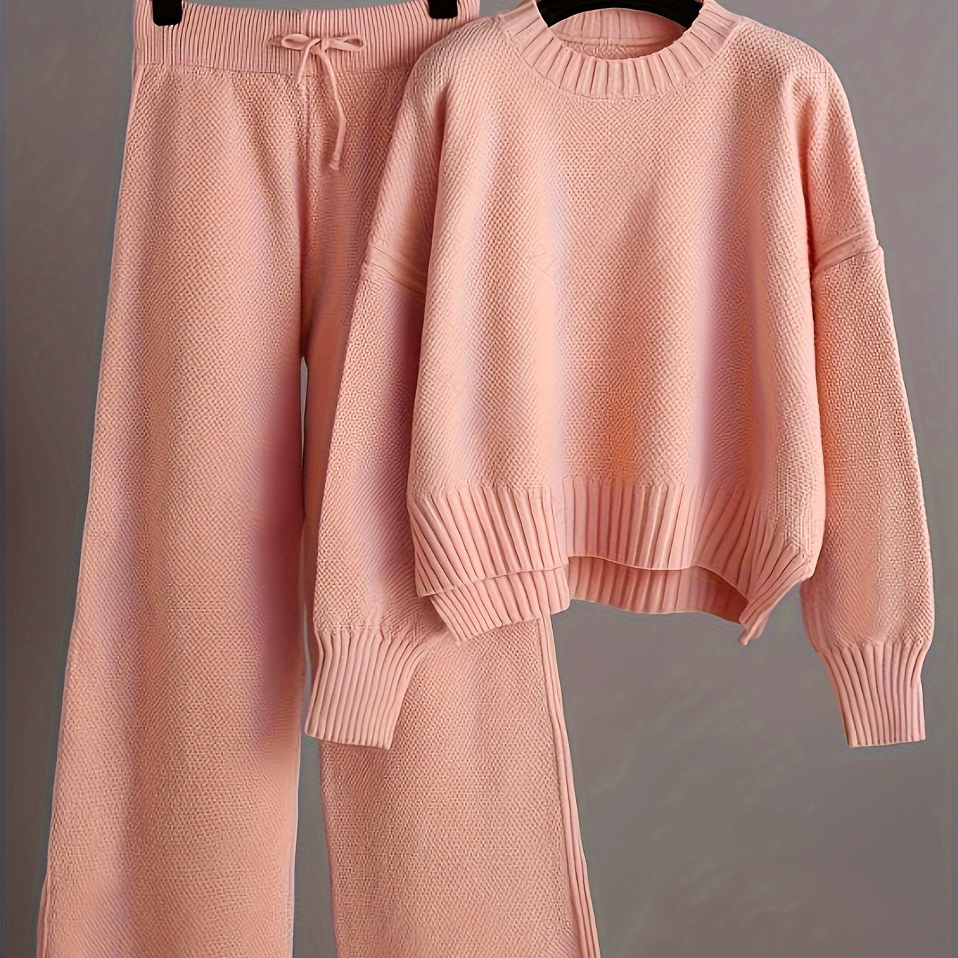 Combinaison mode femme : pull ample et pantalon large | Ensemble