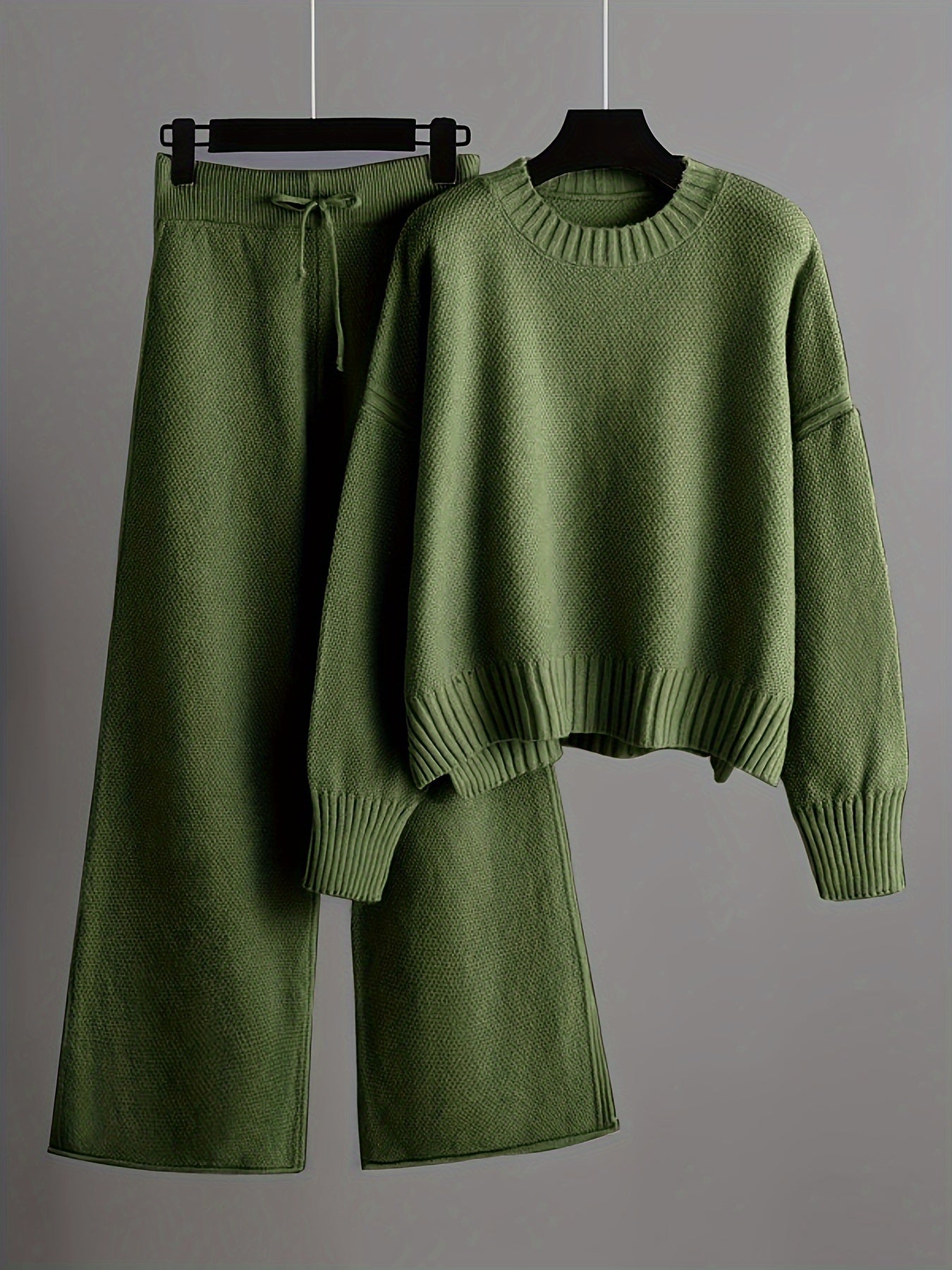 Combinaison mode femme : pull ample et pantalon large | Ensemble