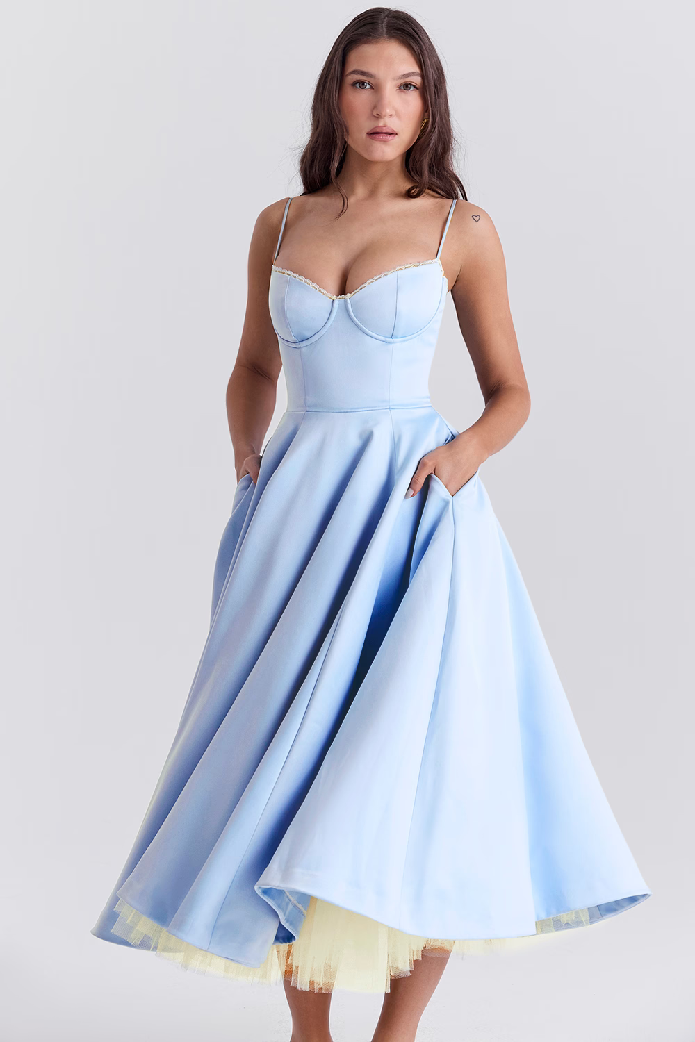 Robe de cocktail sans manches pour femme | Maxi