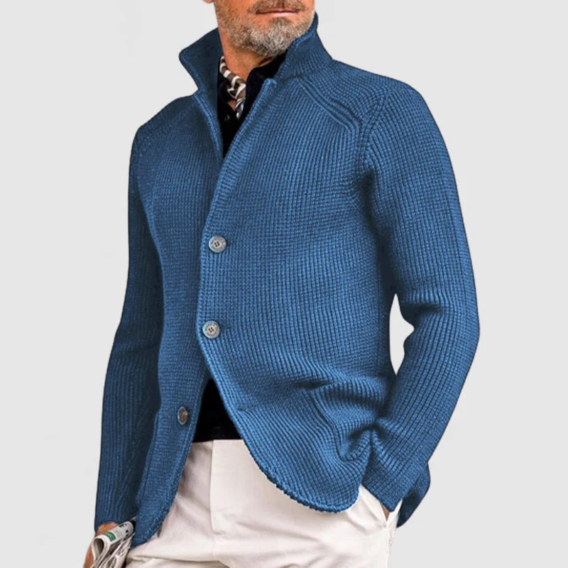 Cardigan décontracté en tricotée pour homme | Boutonné