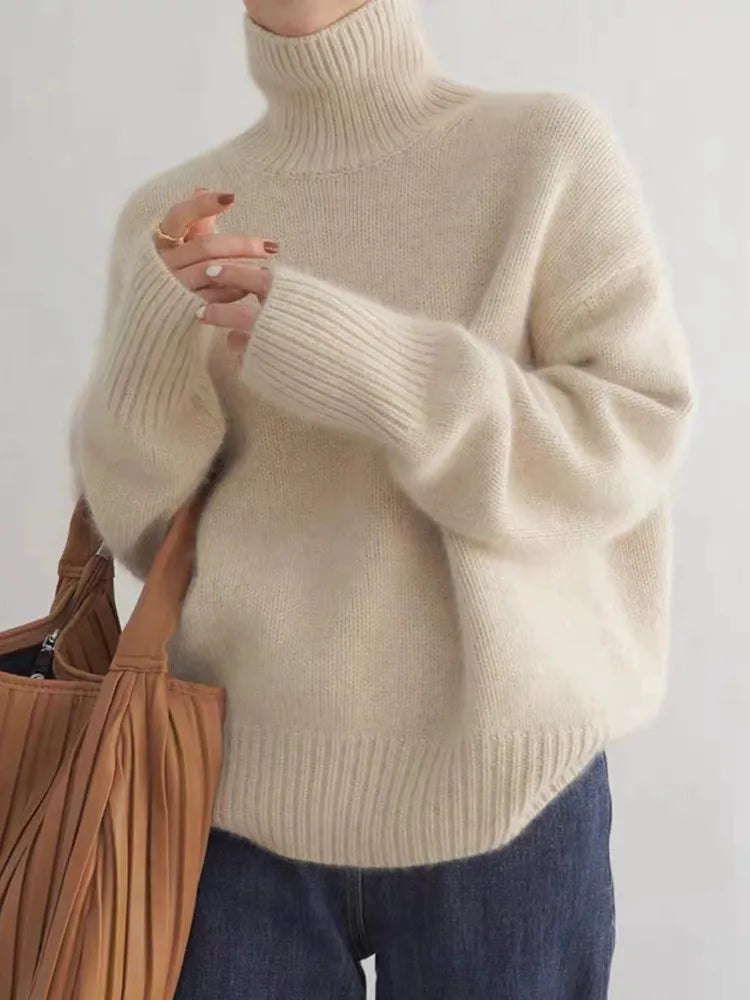 Pull col roulé tendance pour femme | Hiver