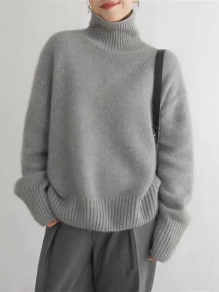 Pull col roulé tendance pour femme | Hiver