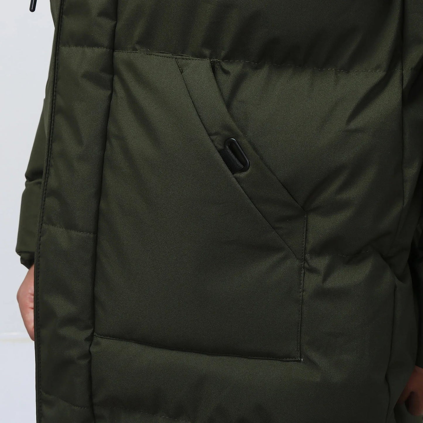 Manteau d'hiver long à capuche pour homme | Chaud