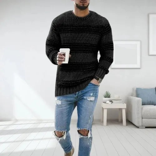 Pull d'hiver en tricot pour homme | Chaud