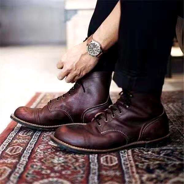 Chaussures à lacets rétro décontractées pour hommes | Mode