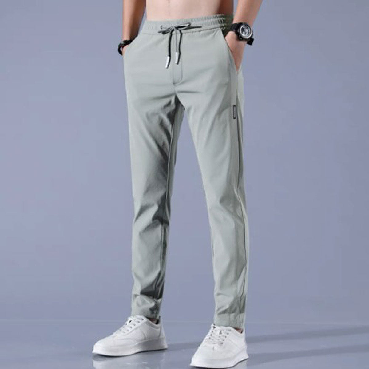 Pantalon stretch décontracté pour homme | Mode