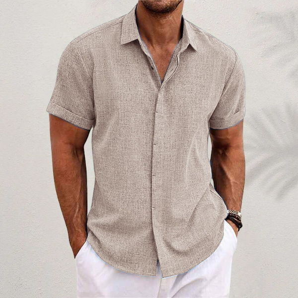 Chemise boutonnée à manches courtes pour homme | Été