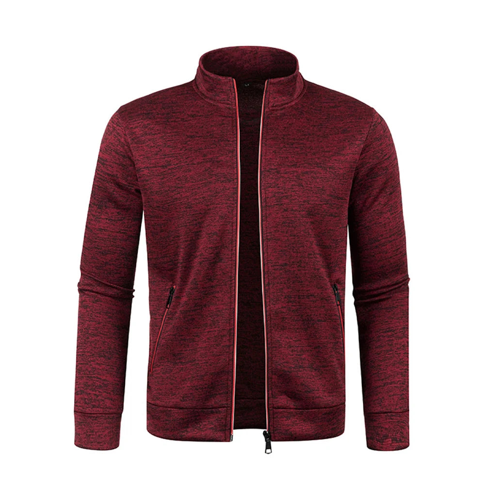 Cardigan d'hiver zippé pour homme, veste polaire décontractée | Chaud