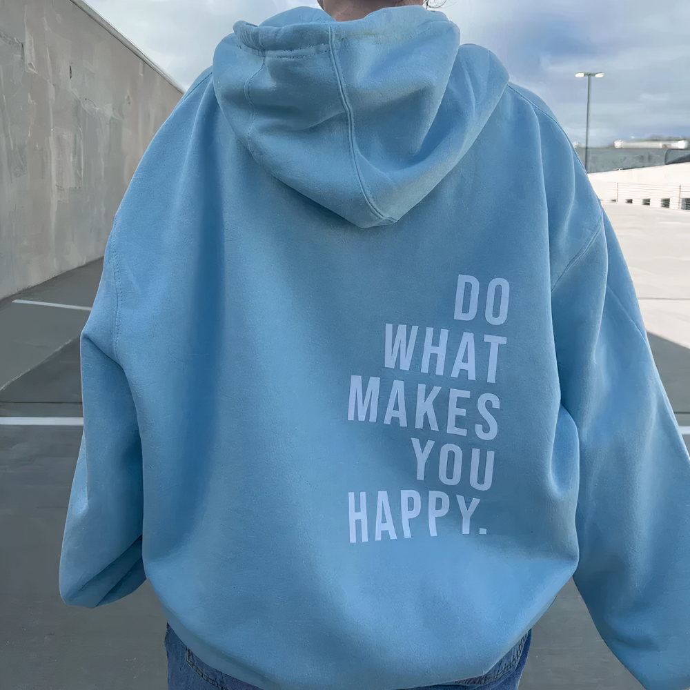 Pull imprimé oversize pour femme | Sweat à capuche