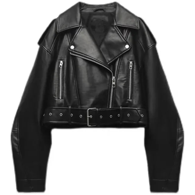 Veste courte motarde pour femme | Chaude