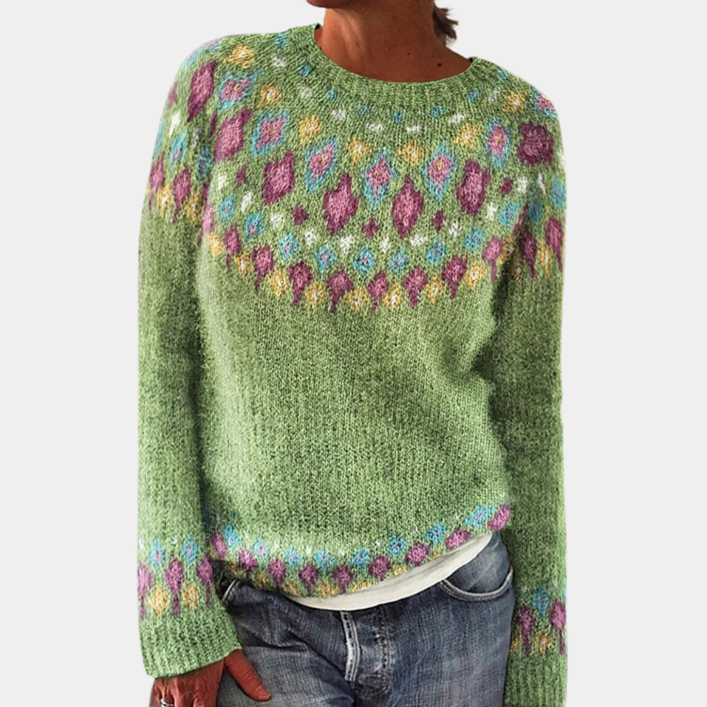 Pull tricoté douillet pour femme | Chaud
