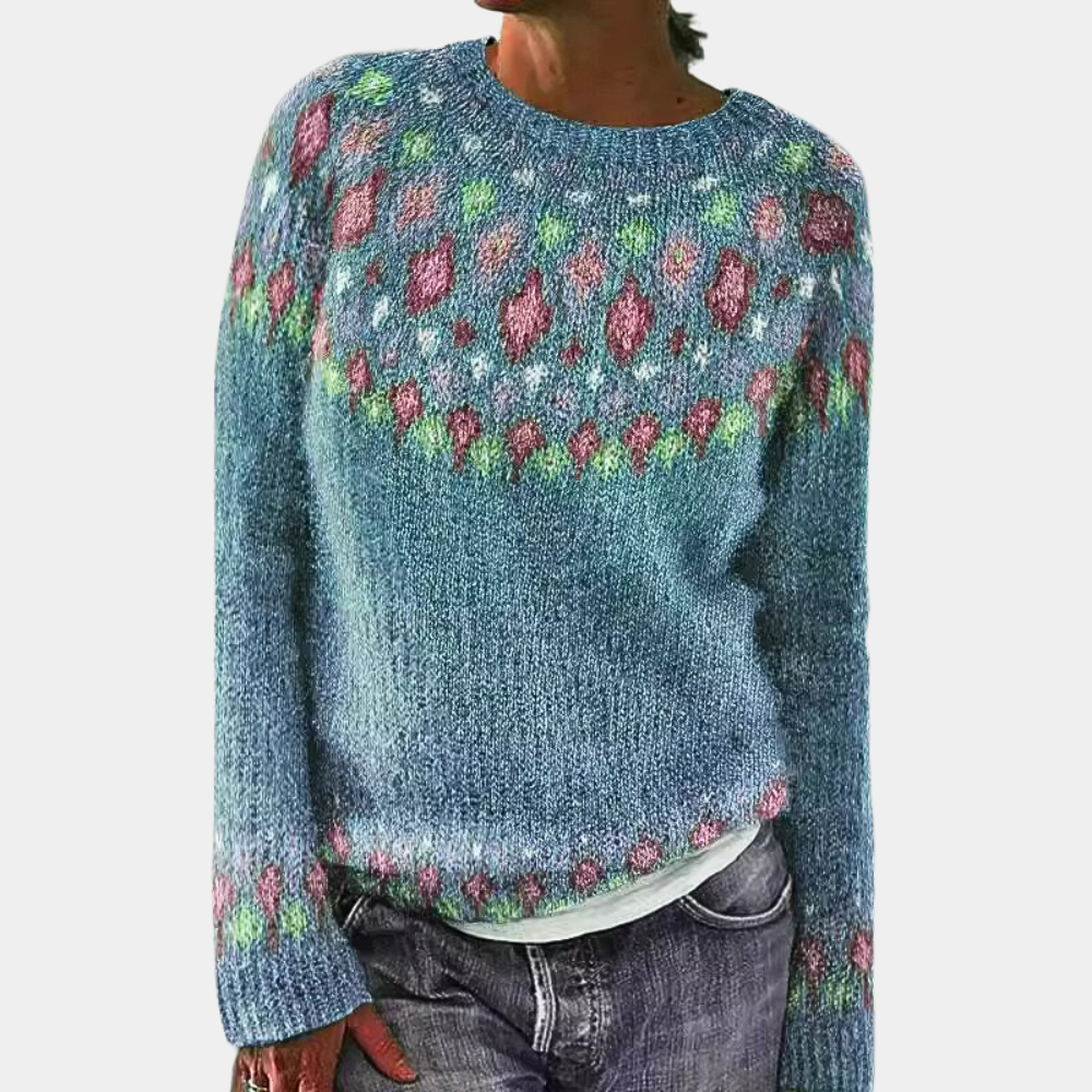 Pull tricoté douillet pour femme | Chaud