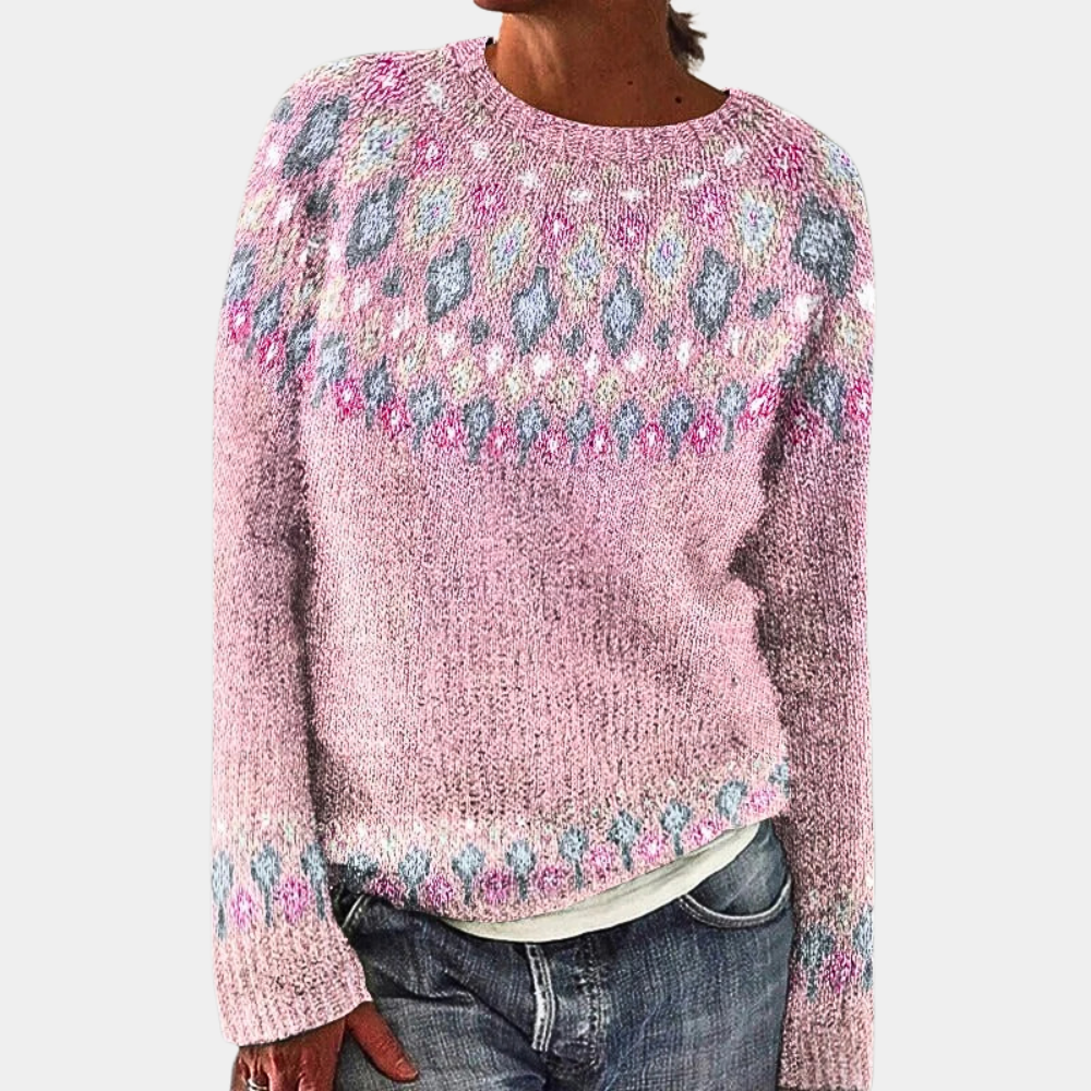 Pull tricoté douillet pour femme | Chaud