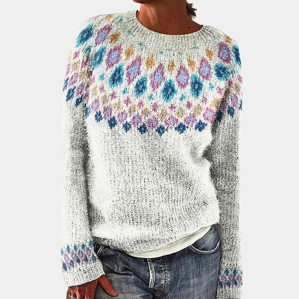 Pull tricoté douillet pour femme | Chaud