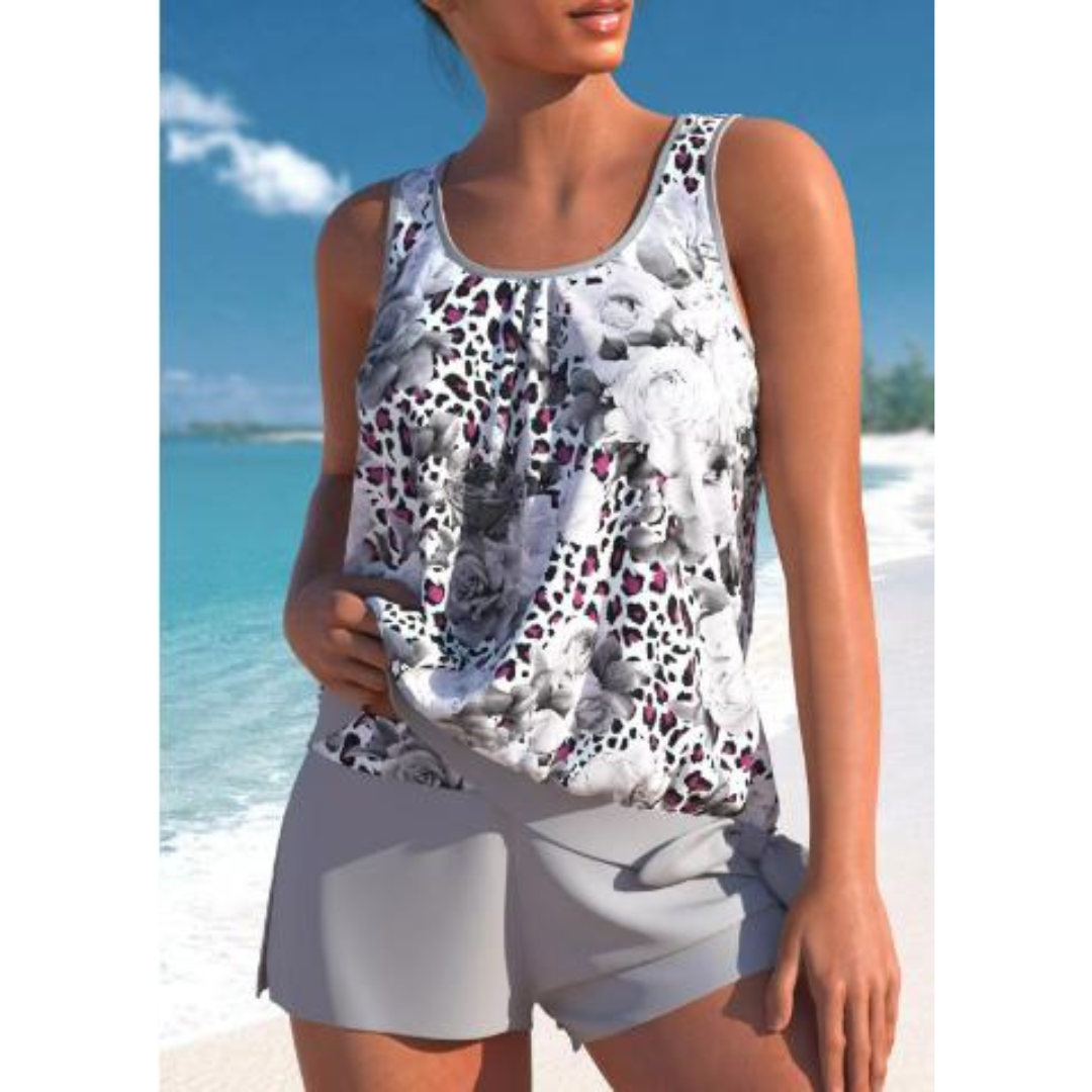 Maillot de bain tankini fleuri pour femme | Été