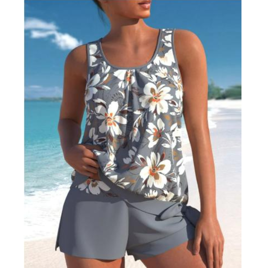 Maillot de bain tankini fleuri pour femme | Été