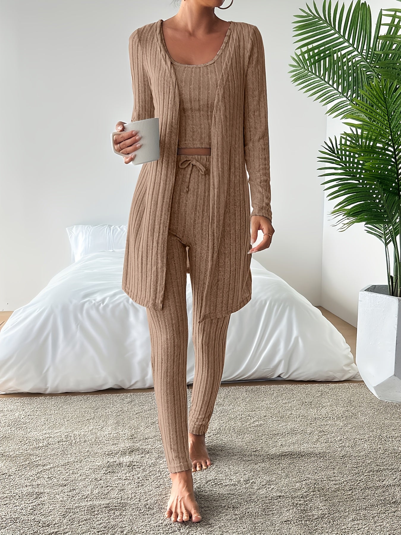 Ensemble pyjama tendance pour femme, haut et blazer | Combinaison
