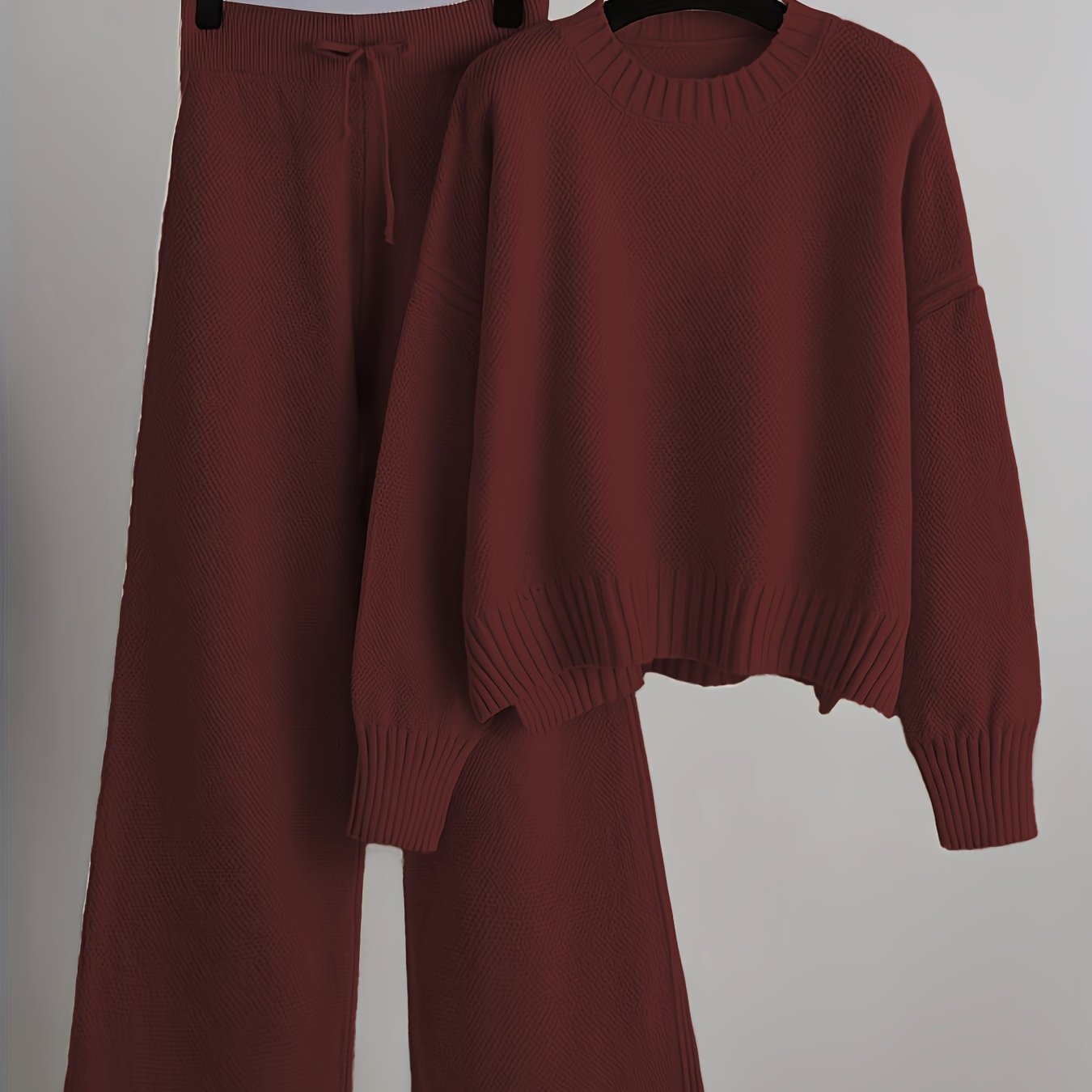 Combinaison mode femme : pull ample et pantalon large | Ensemble