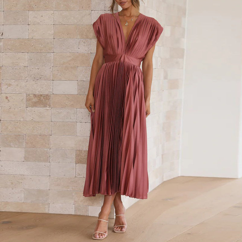 Robe De Soirée col V Pour Femme | Maxi
