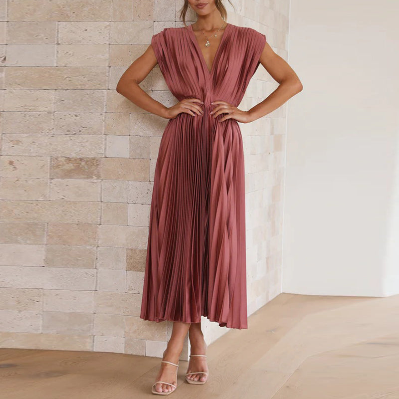 Robe De Soirée col V Pour Femme | Maxi