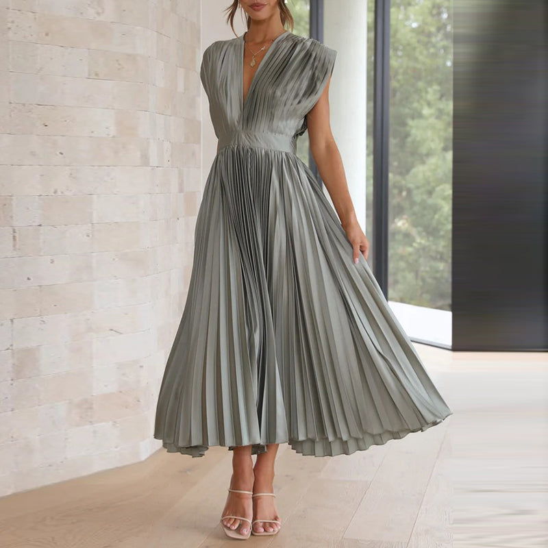 Robe De Soirée col V Pour Femme | Maxi