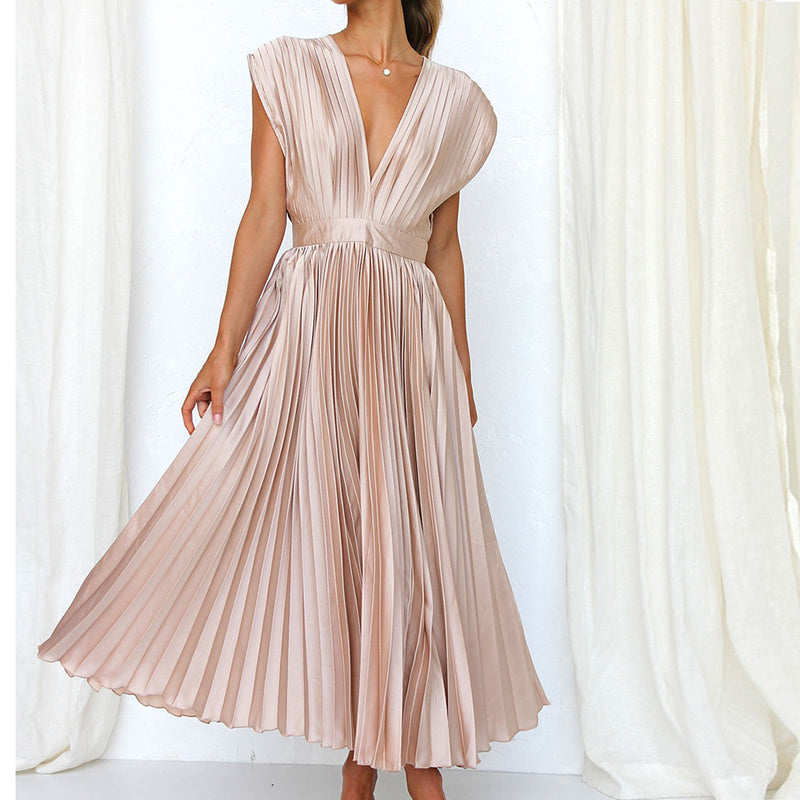 Robe De Soirée col V Pour Femme | Maxi