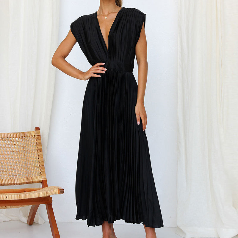Robe De Soirée col V Pour Femme | Maxi