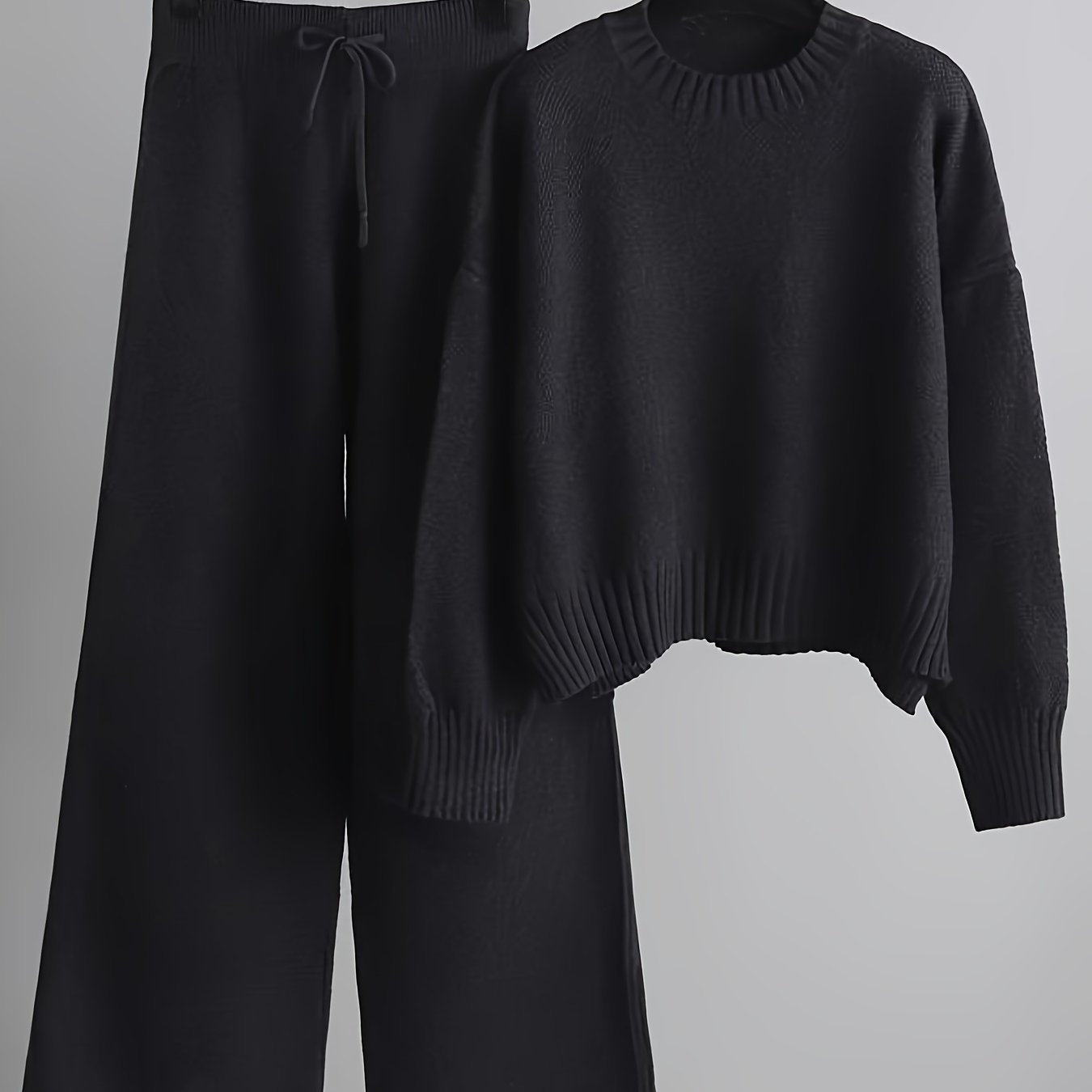 Combinaison mode femme : pull ample et pantalon large | Ensemble