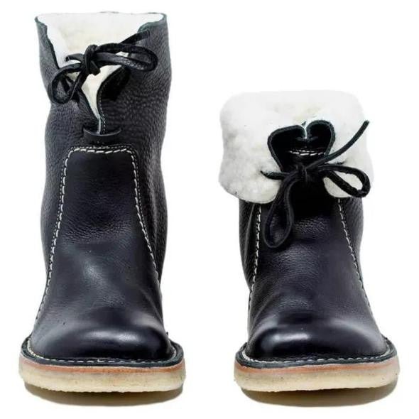 Bottines vintage pour femme | Chaudes