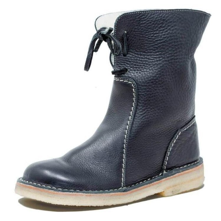Bottines vintage pour femme | Chaudes