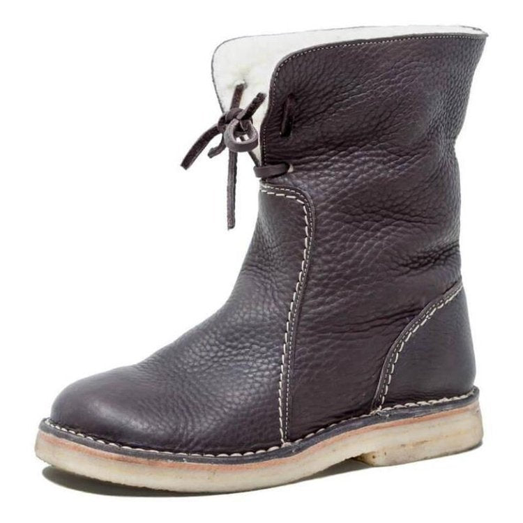 Bottines vintage pour femme | Chaudes