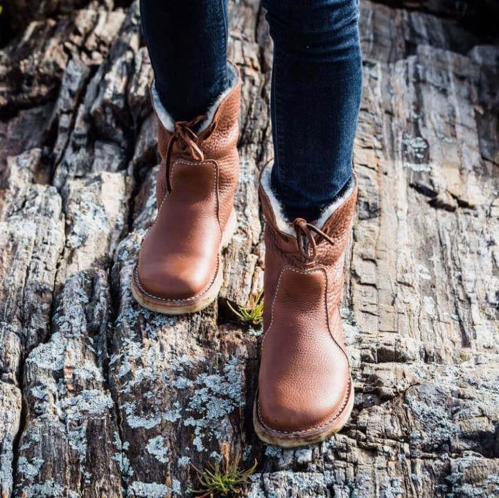 Bottines vintage pour femme | Chaudes