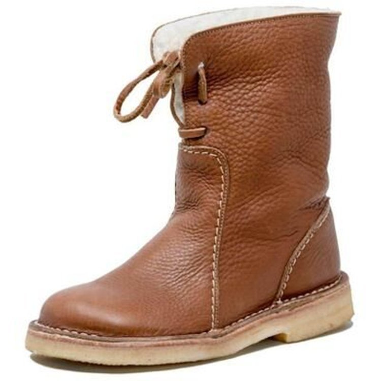 Bottines vintage pour femme | Chaudes