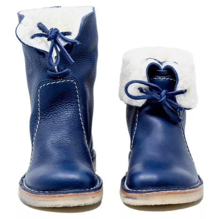 Bottines vintage pour femme | Chaudes