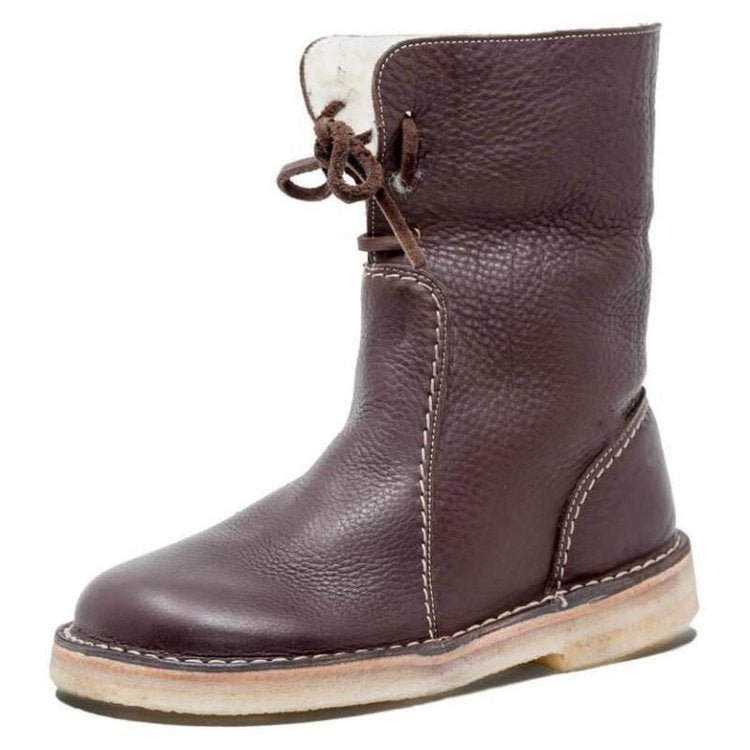 Bottines vintage pour femme | Chaudes