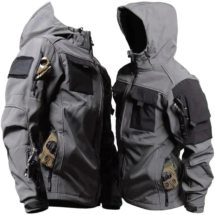 Veste coupe-vent zippée pour homme | Capuche