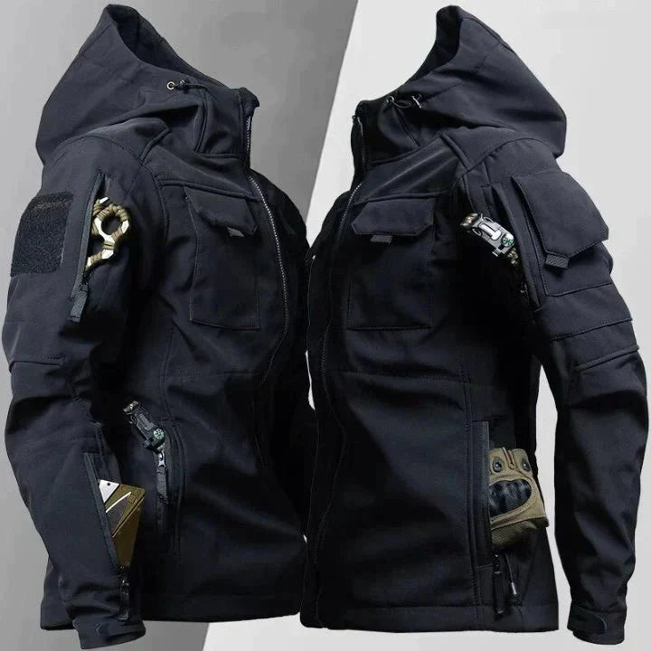 Veste coupe-vent zippée pour homme | Capuche