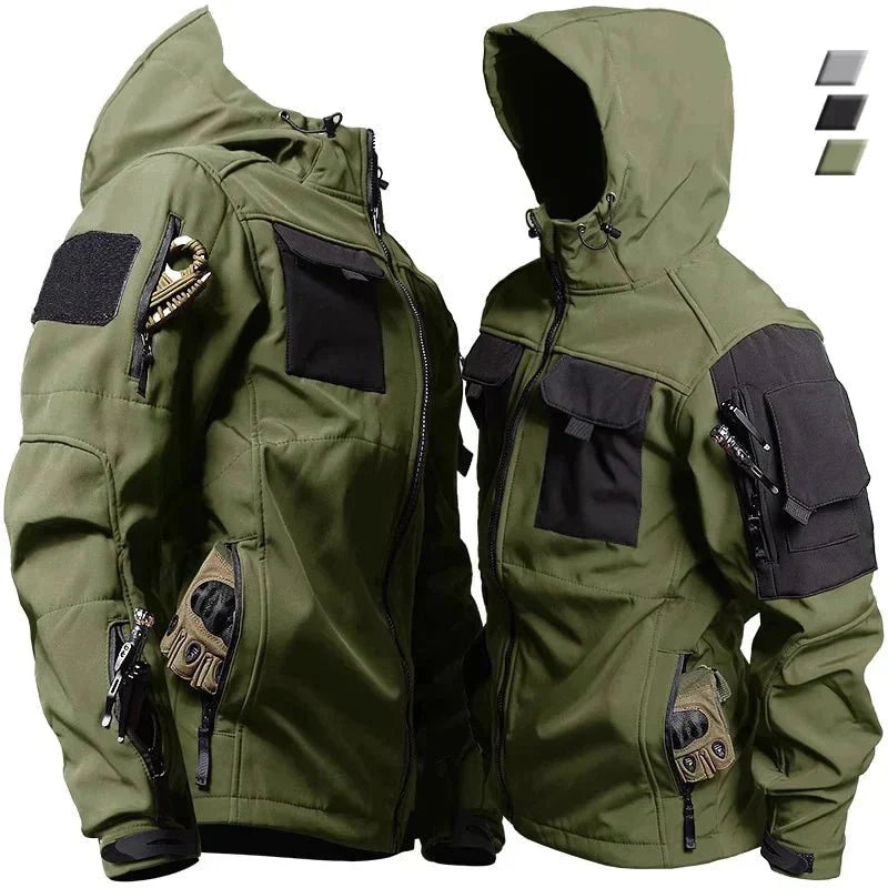 Veste coupe-vent zippée pour homme | Capuche