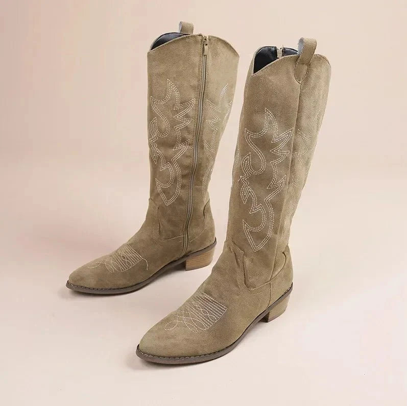 Bottes de cowboy mi-mollet pour femme | Classiques