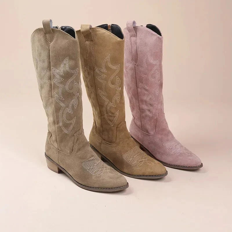 Bottes de cowboy mi-mollet pour femme | Classiques