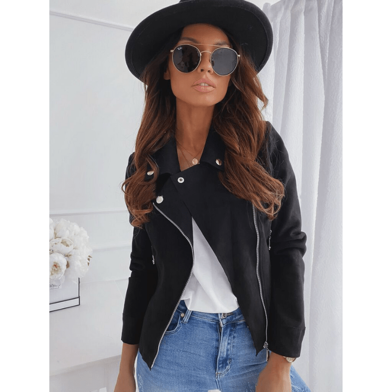 Veste zippée vintage pour femme | Hiver
